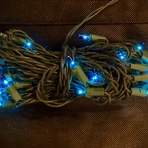Clearance A Christmas Blue Incandescent 50 Light Set