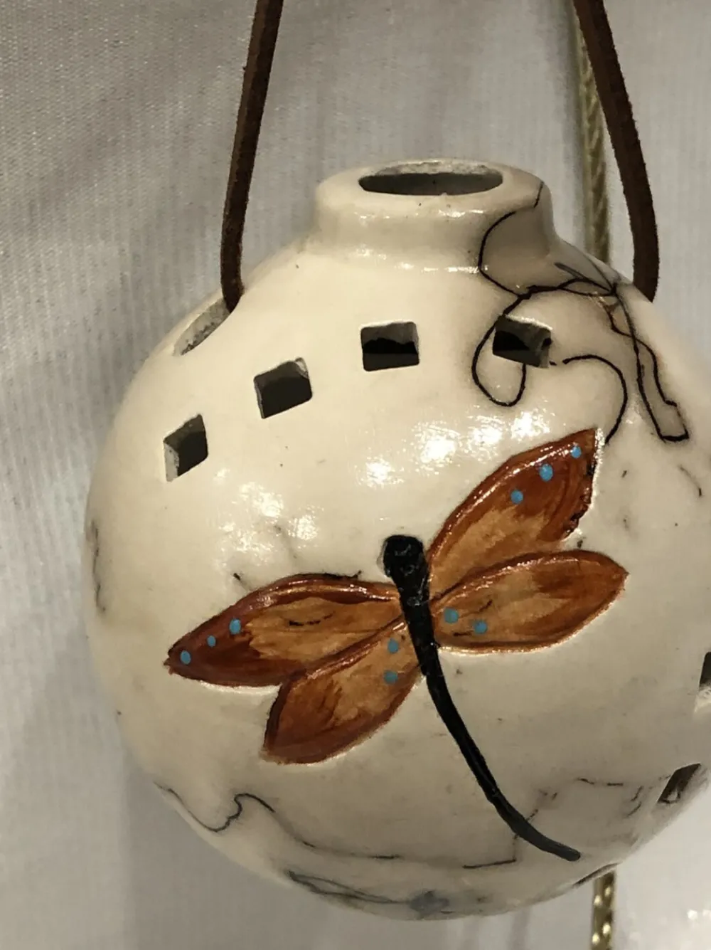 dragonfly_on_horse_hair_round_ornament_0.webp Hot Gina Arrighetti Dragonfly On Horse Hair Round Ornament