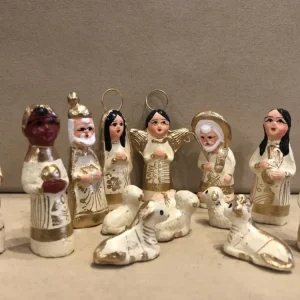 Clearance A Christmas Mexican Clay Nativity - Ivory