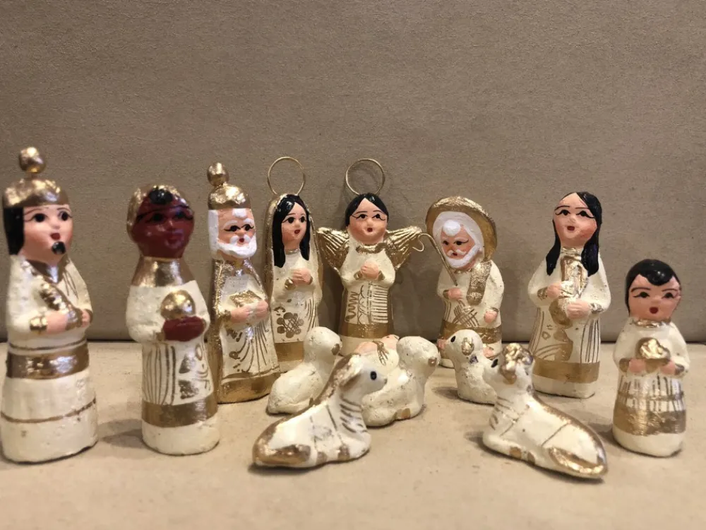 mexican_clay_nativity__ivory_0.webp Clearance A Christmas Mexican Clay Nativity - Ivory