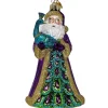 Hot Kurt Adler Santa With Peacock